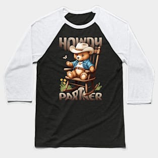 Cowboy Bear Baseball T-Shirt